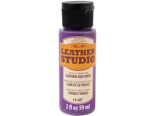 Farba do skór i winylu Leather Studio - Plaid - Amethyst, 59 ml