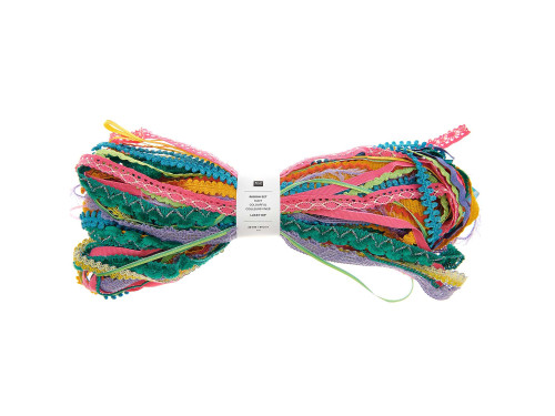 Zestaw wstążek Lucky Dip - Rico Design - kolorowe, 1 m x 30 szt.