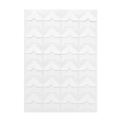 Photo self-adhesive corners - DpCraft - white, 48 pcs