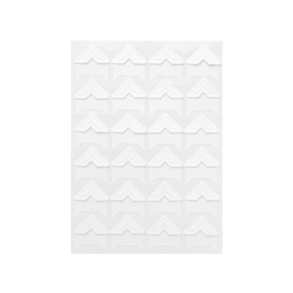 Photo self-adhesive corners - DpCraft - white, 48 pcs