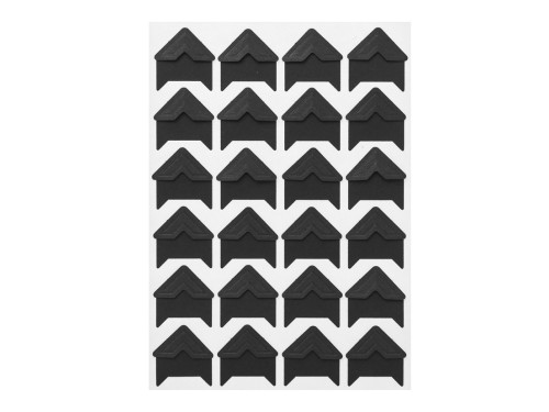Photo self-adhesive corners - DpCraft - black, 48 pcs.