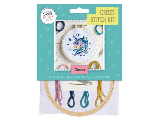 Zestaw do haftu krzyżykowego - doCrafts - Jednorożec