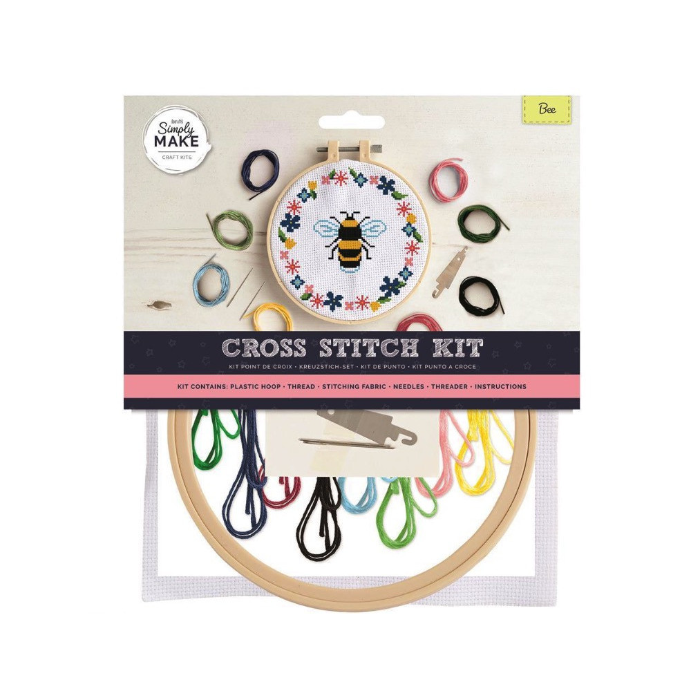 Big Cross Stitch Kit - doCrafts - Rainbow - Bee
