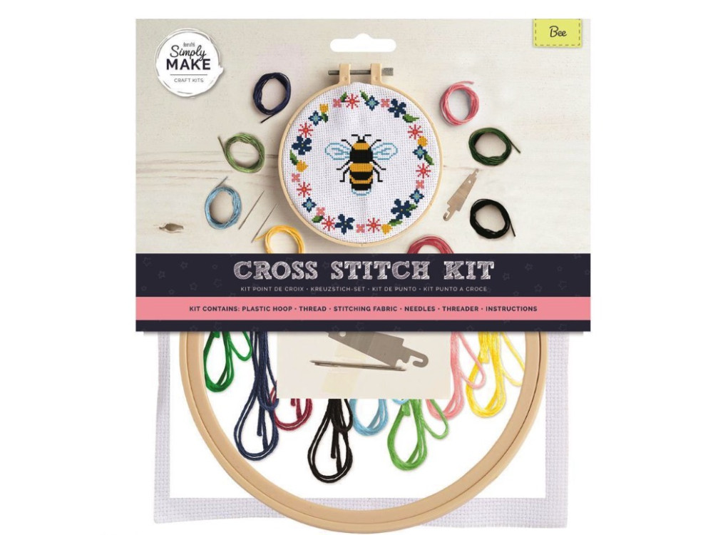 Big Cross Stitch Kit - doCrafts - Rainbow - Bee