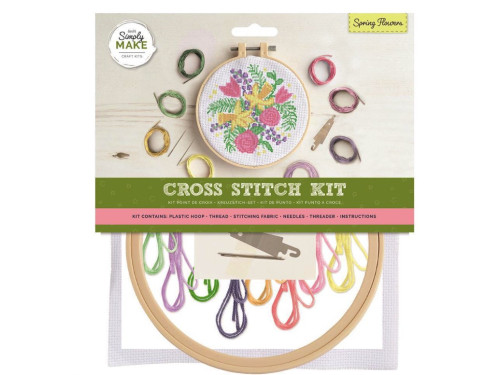 Big Cross Stitch Kit - doCrafts - Rainbow - Spring Flowers