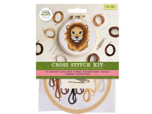 Cross Stitch Kit - doCrafts - Rainbow - Cute Lion