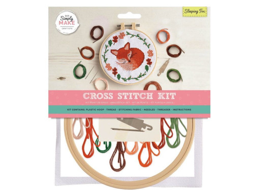 Cross Stitch Kit - doCrafts - Rainbow - Sleepy Fox