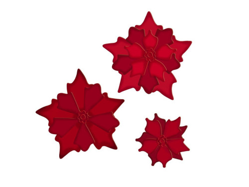 Set of cutting dies - DpCraft - Poinsettia, 4 pcs.