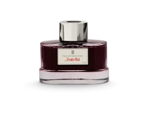 Permanent calligraphy ink - Graf Von Faber-Castell - India Red, 75 ml