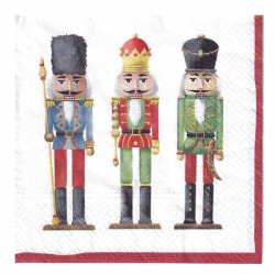 Decorative napkins - Paw - Nutcracker Soldiers, 33 x 33 cm, 20 pcs.