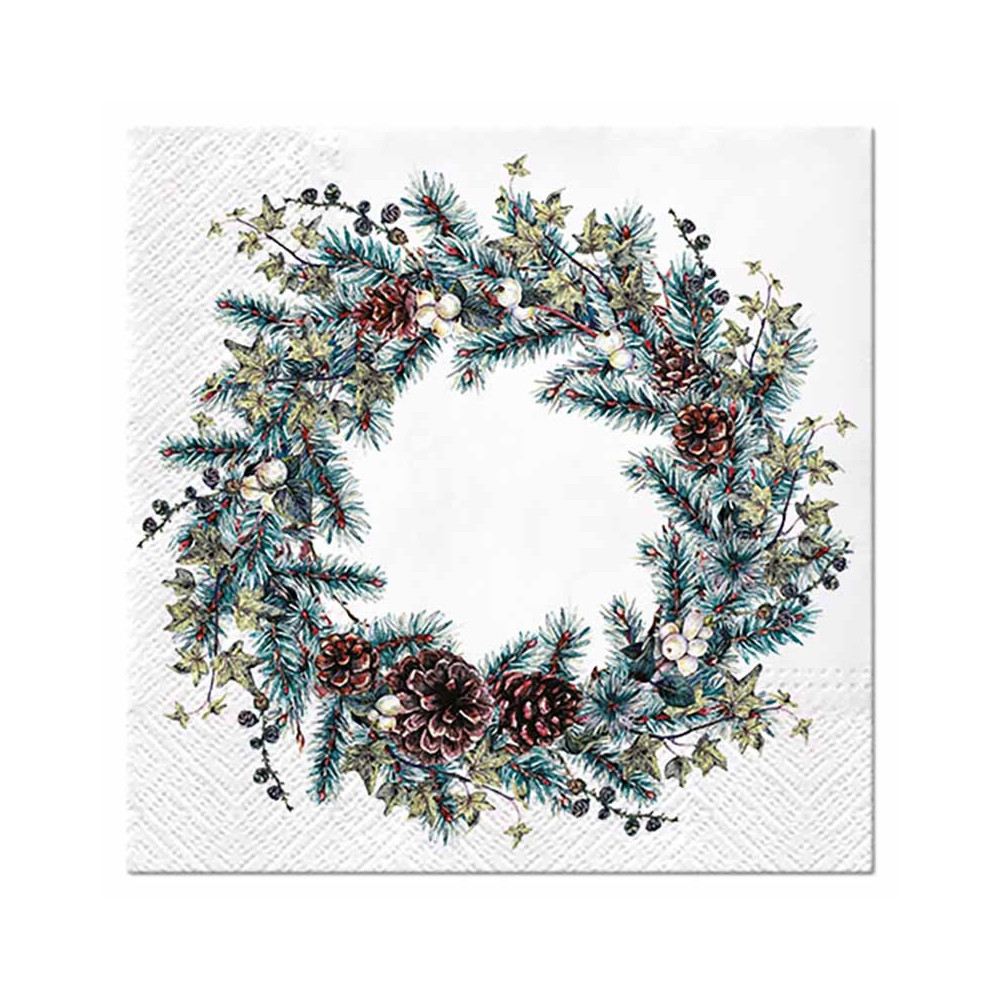 Decorative napkins - Paw - Christmas Ring, 33 x 33 cm, 20 pcs.