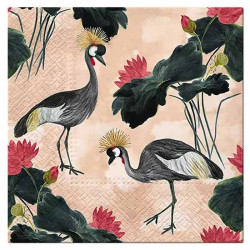 Decorative napkins - Paw - Cranes, 33 x 33 cm, 20 pcs.