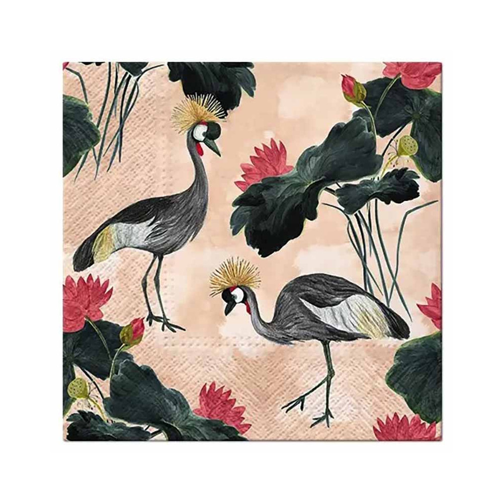 Decorative napkins - Paw - Cranes, 33 x 33 cm, 20 pcs.