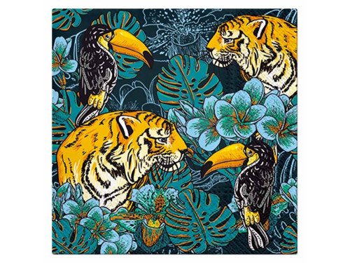 Serwetki ozdobne - Paw - Wild Nature, 33 x 33 cm, 20 szt.