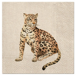 Serwetki ozdobne We Care - Paw - Leopard, 33 x 33 cm, 20 szt.
