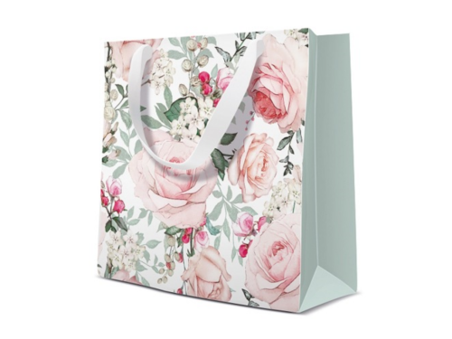 Torebka na prezenty, Gorgeous Roses - Paw - 17 x 17 x 6 cm