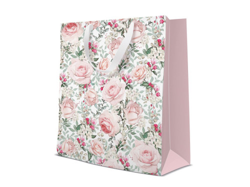 Torebka na prezenty, Gorgeous Roses - Paw - 26,5 x 33,5 x 13 cm