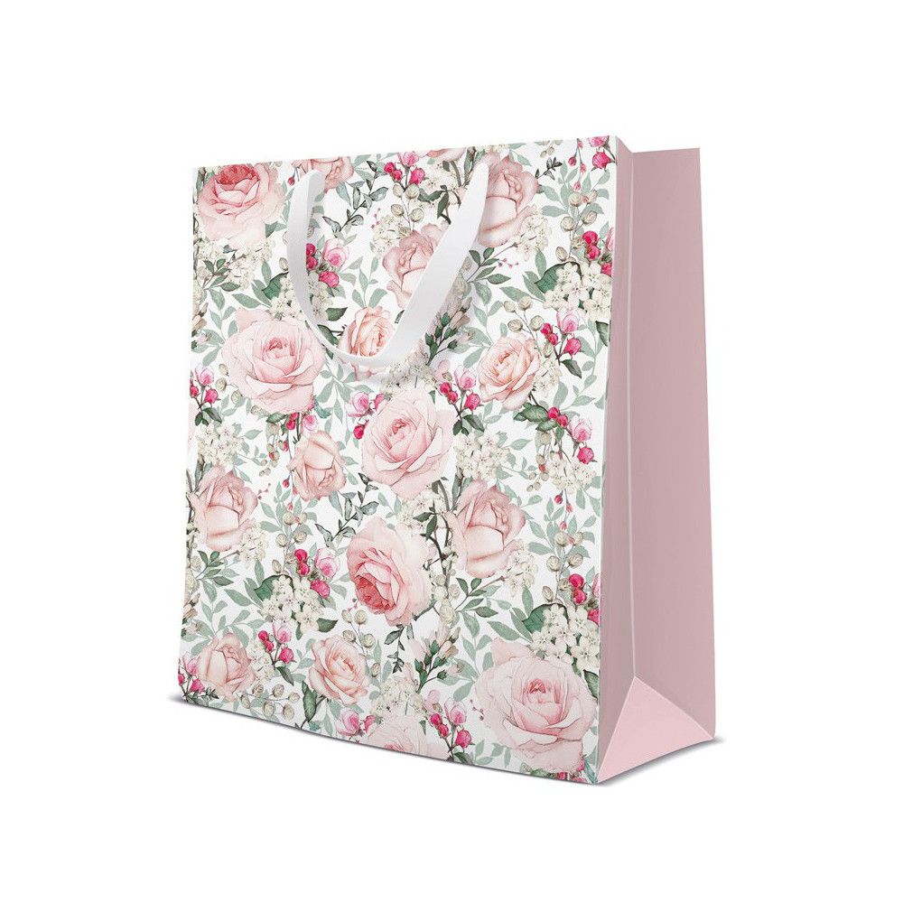 Torebka na prezenty, Gorgeous Roses - Paw - 26,5 x 33,5 x 13 cm