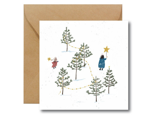 Greeting card - Hi Little - Kids, 14,5 x 14,5 cm