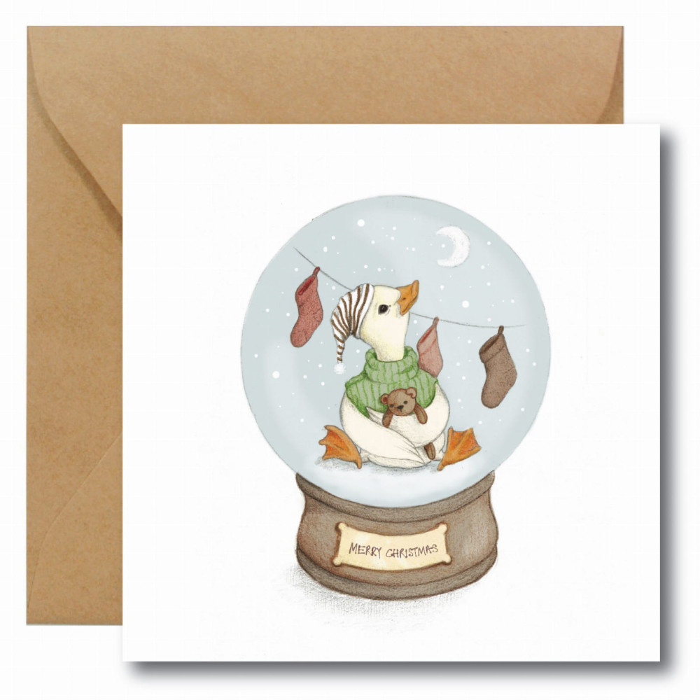 Greeting card - Hi Little - Snowball, 14,5 x 14,5 cm