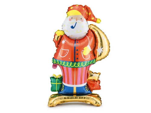 Foil balloon, Santa Claus - standing, 63 x 106 cm