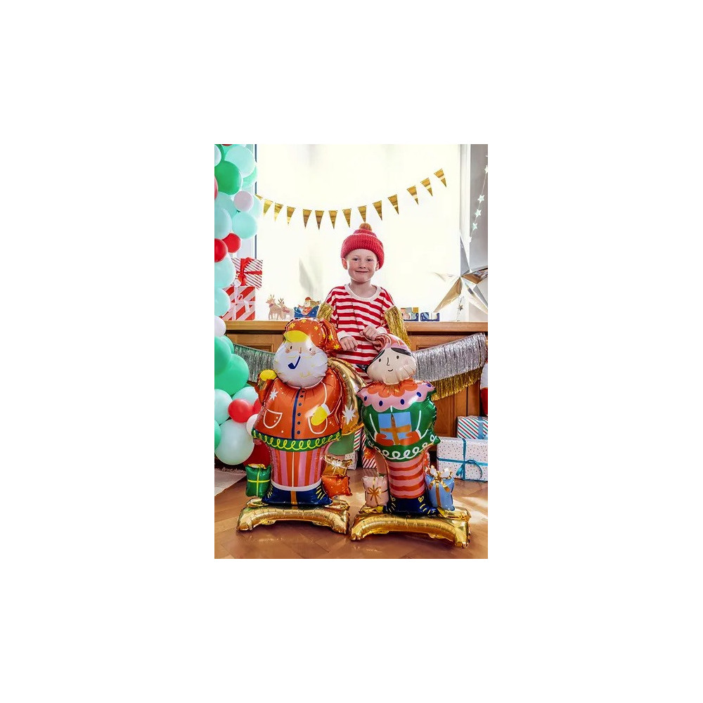 Foil balloon, Santa Claus - standing, 63 x 106 cm