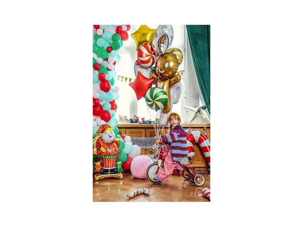Foil balloon, Santa Claus - standing, 63 x 106 cm