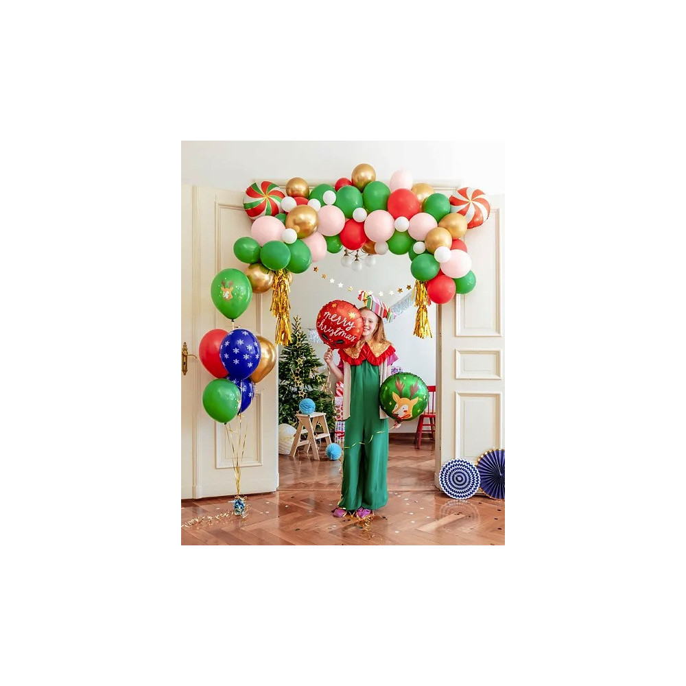 Latex balloons, Merry Christmas - 30 cm, 6 pcs.