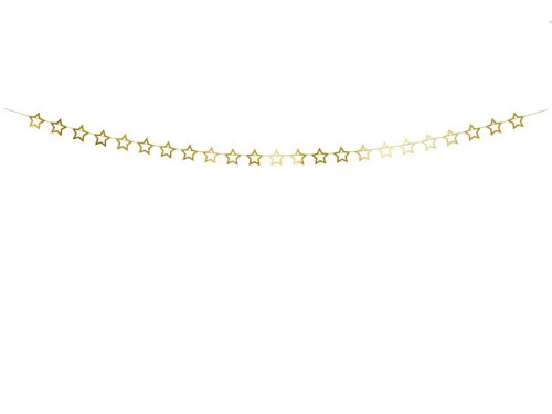 Garland with tassels - gold, 10 cm x 3 m