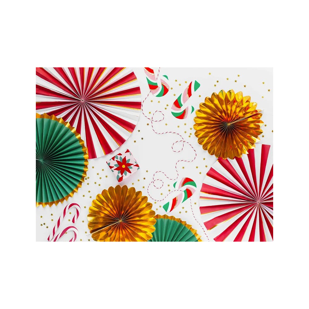 Decorative rosettes - multicolor, 3 pcs.