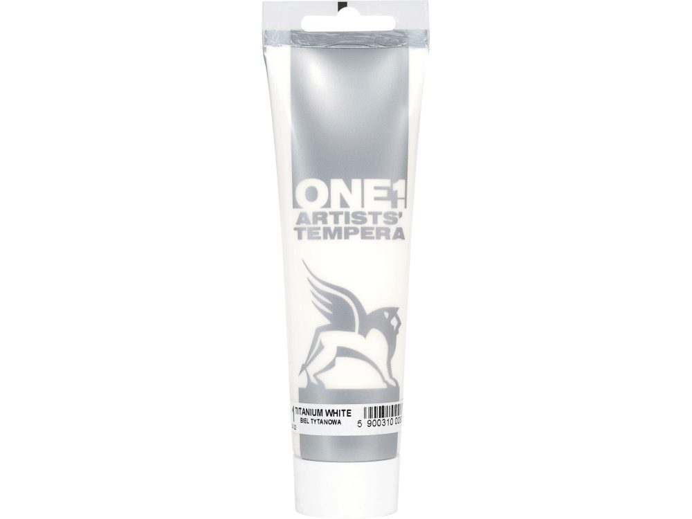 Tempera ONE paint - Renesans - 01, titanium white, 100 ml