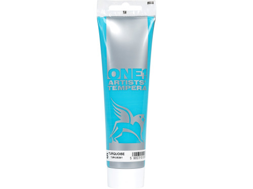 Tempera ONE paint - Renesans - 15, turquoise, 100 ml