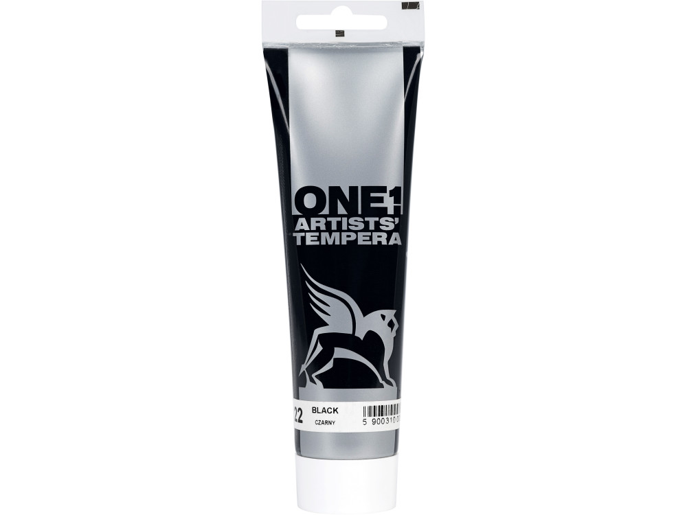 Tempera ONE paint - Renesans - 22, black, 100 ml