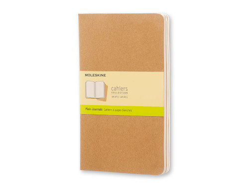 Zestaw notatników Cahier Journals - Moleskine - Sand gładkie miękka okładka L