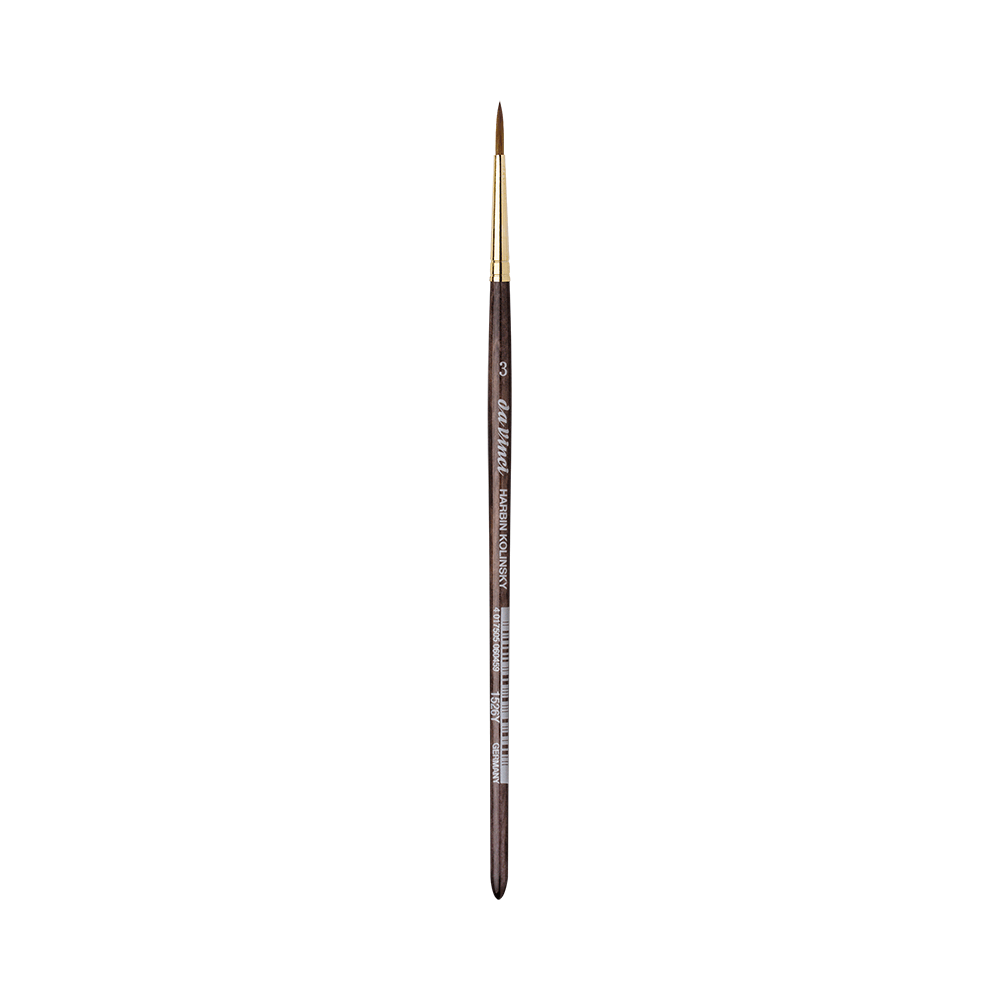 Round, natural bristles, Harbin-Kolinsky, series 1526Y brush - Da Vinci - 3