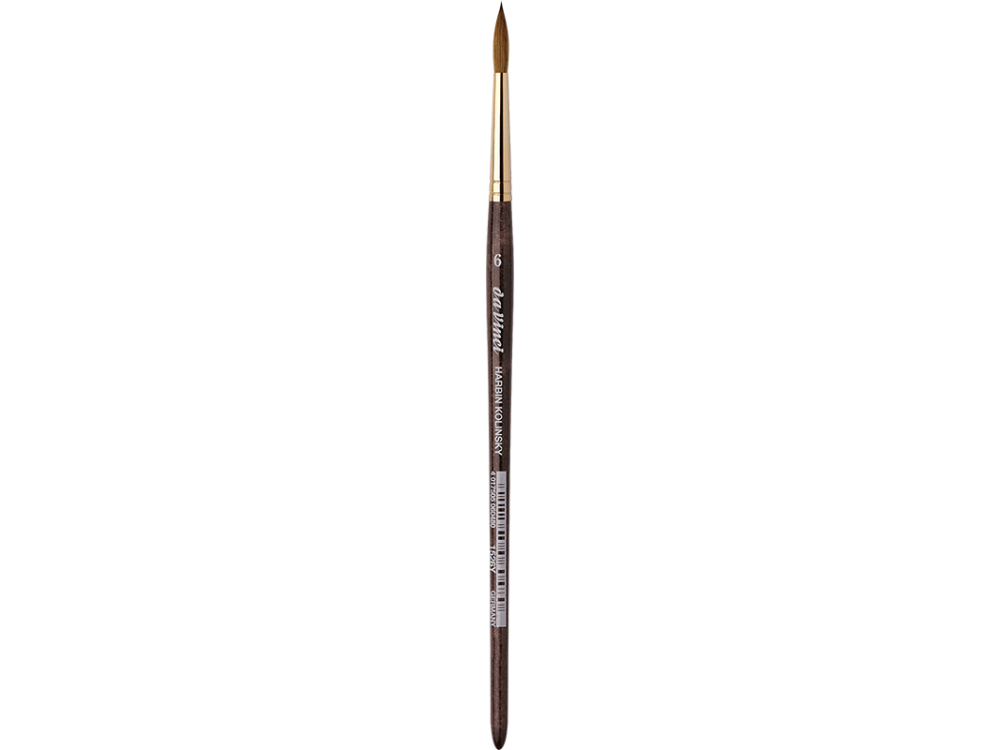 Round, natural bristles, Harbin-Kolinsky, series 1526Y brush - Da Vinci - 6