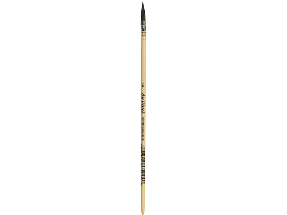 Round, natural bristles, Wash Brush, series 418 brush - Da Vinci - 3/0
