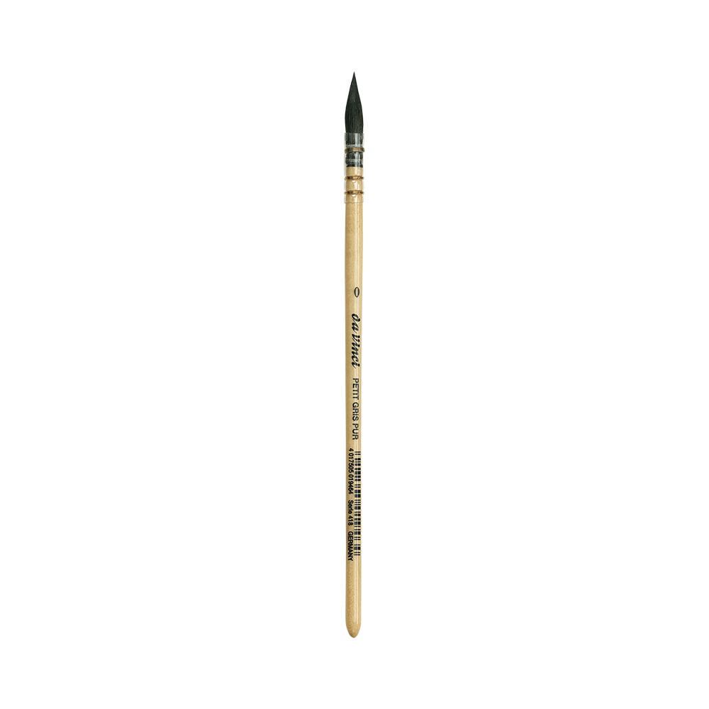 Round, natural bristles, Wash Brush, series 418 brush - Da Vinci - 0