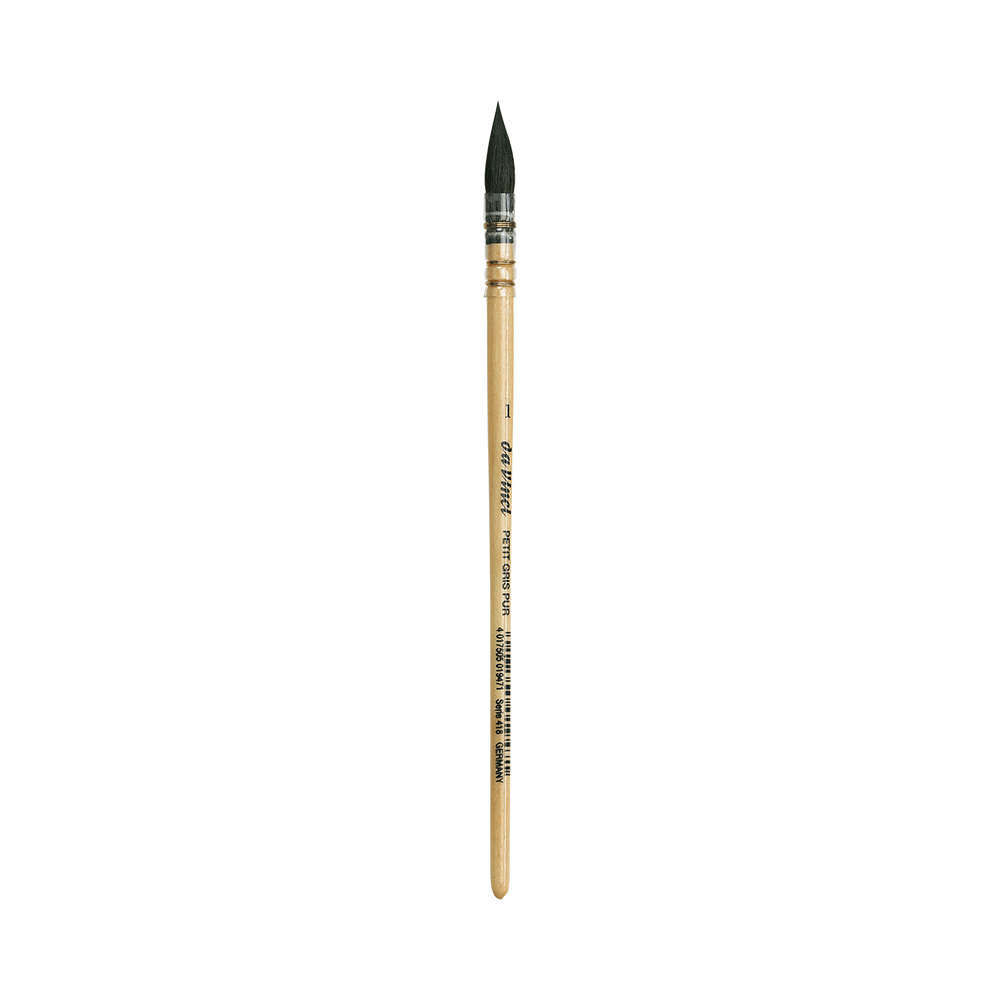 Round, natural bristles, Wash Brush, series 418 brush - Da Vinci - 1