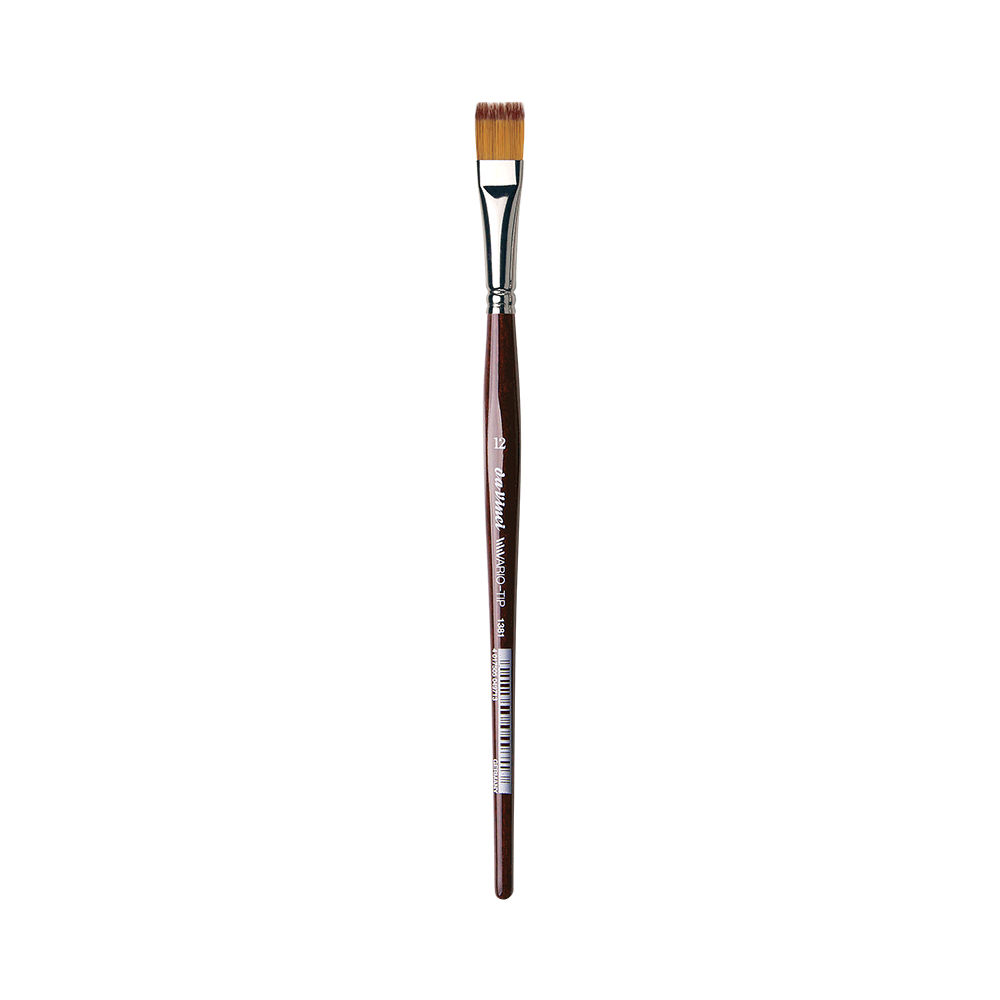 Flat, synthetic bristles, Vario-Tip, series 1381 brush - Da Vinci - 12