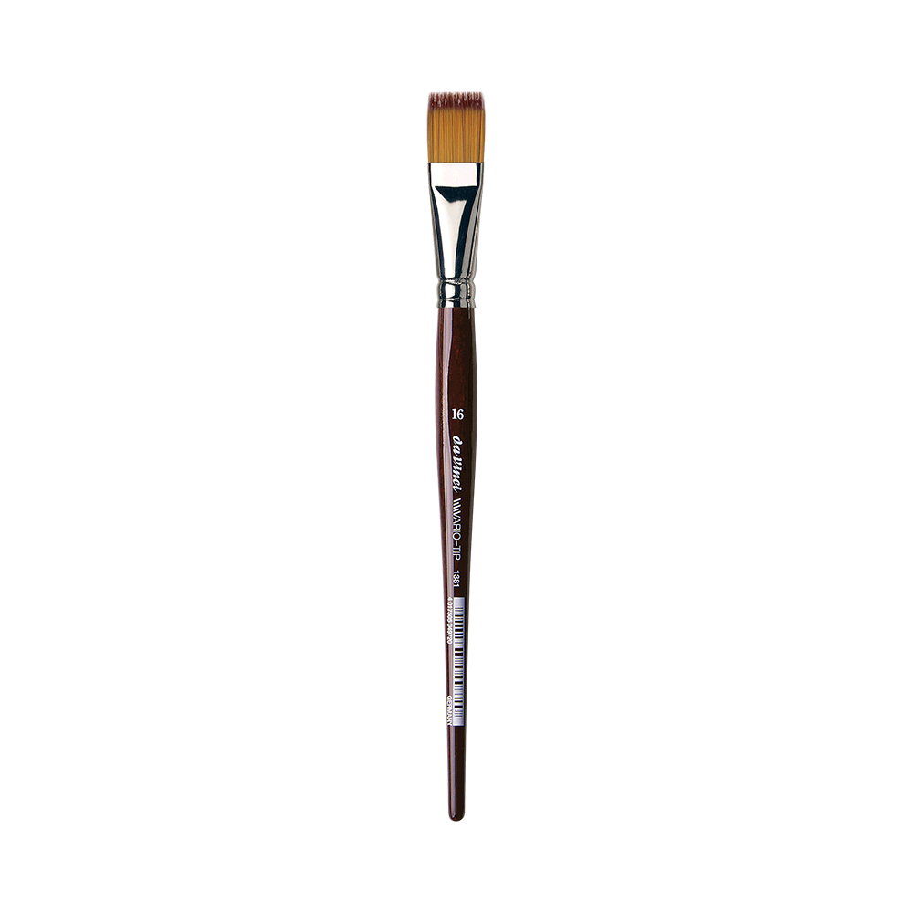 Flat, synthetic bristles, Vario-Tip, series 1381 brush - Da Vinci - 16
