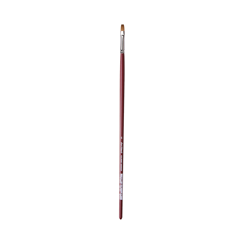 Flat, natural bristles, Red Sable Kolinsky, series 1810 brush - Da Vinci - 6