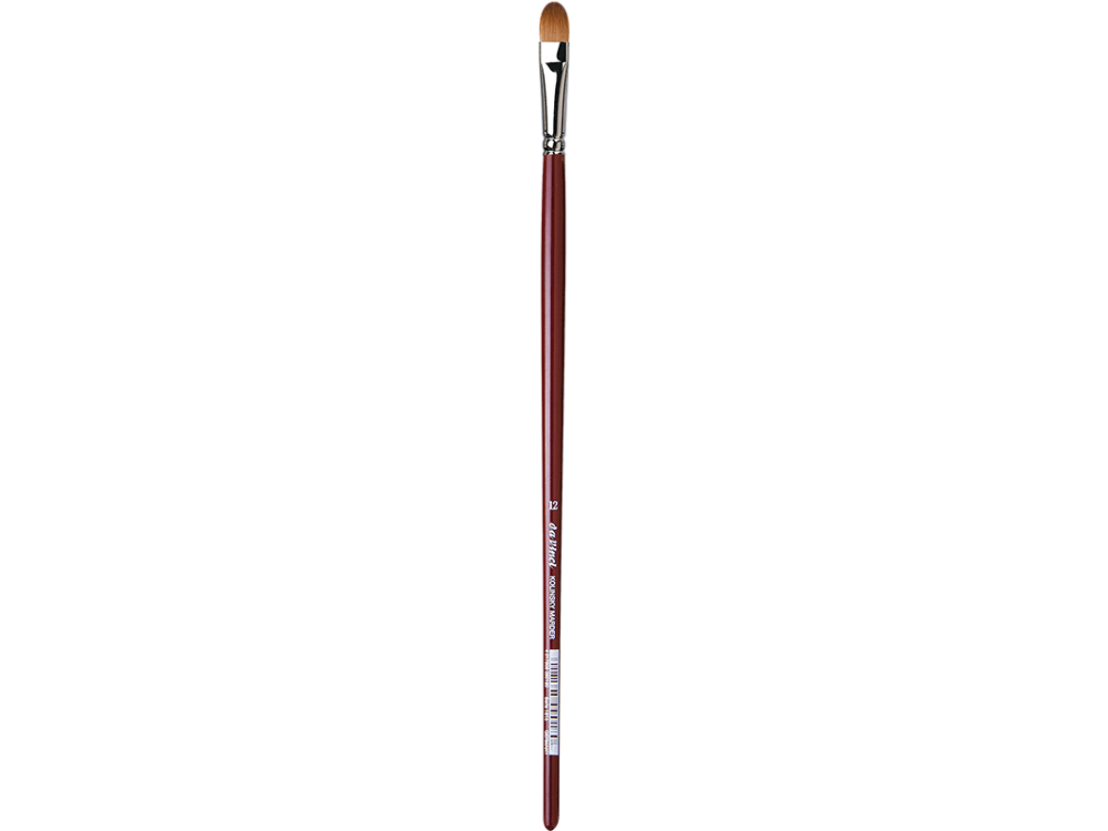 Filbert, natural bristles, Red Sable Kolinsky, series 1815 brush - Da Vinci - 12