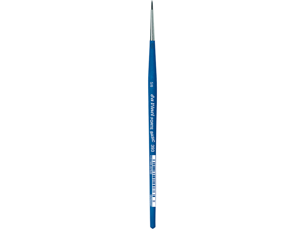 Round, synthetic bristles, Forte Basic, series 393 brush - Da Vinci - 5/0
