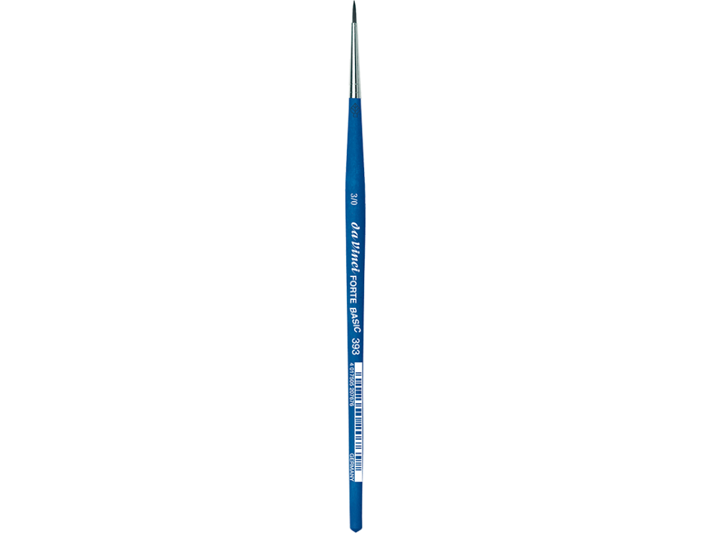 Round, synthetic bristles, Forte Basic, series 393 brush - Da Vinci - 3/0
