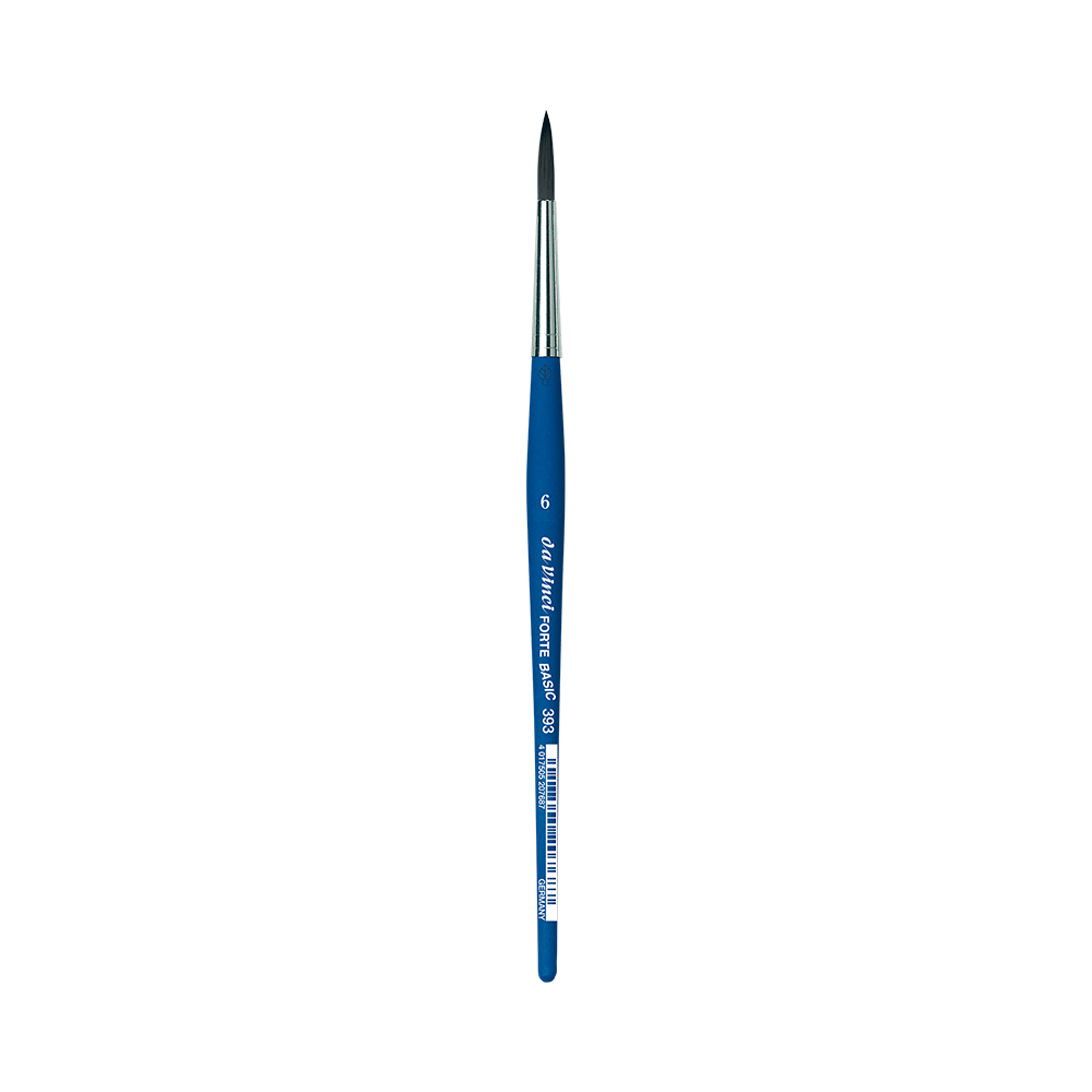 Round, synthetic bristles, Forte Basic, series 393 brush - Da Vinci - 6