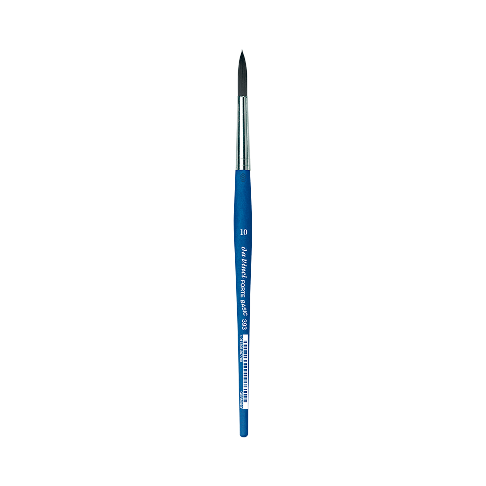 Round, synthetic bristles, Forte Basic, series 393 brush - Da Vinci - 10