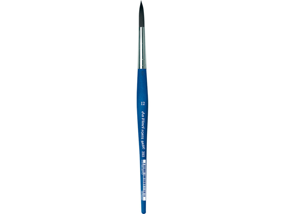 Round, synthetic bristles, Forte Basic, series 393 brush - Da Vinci - 12