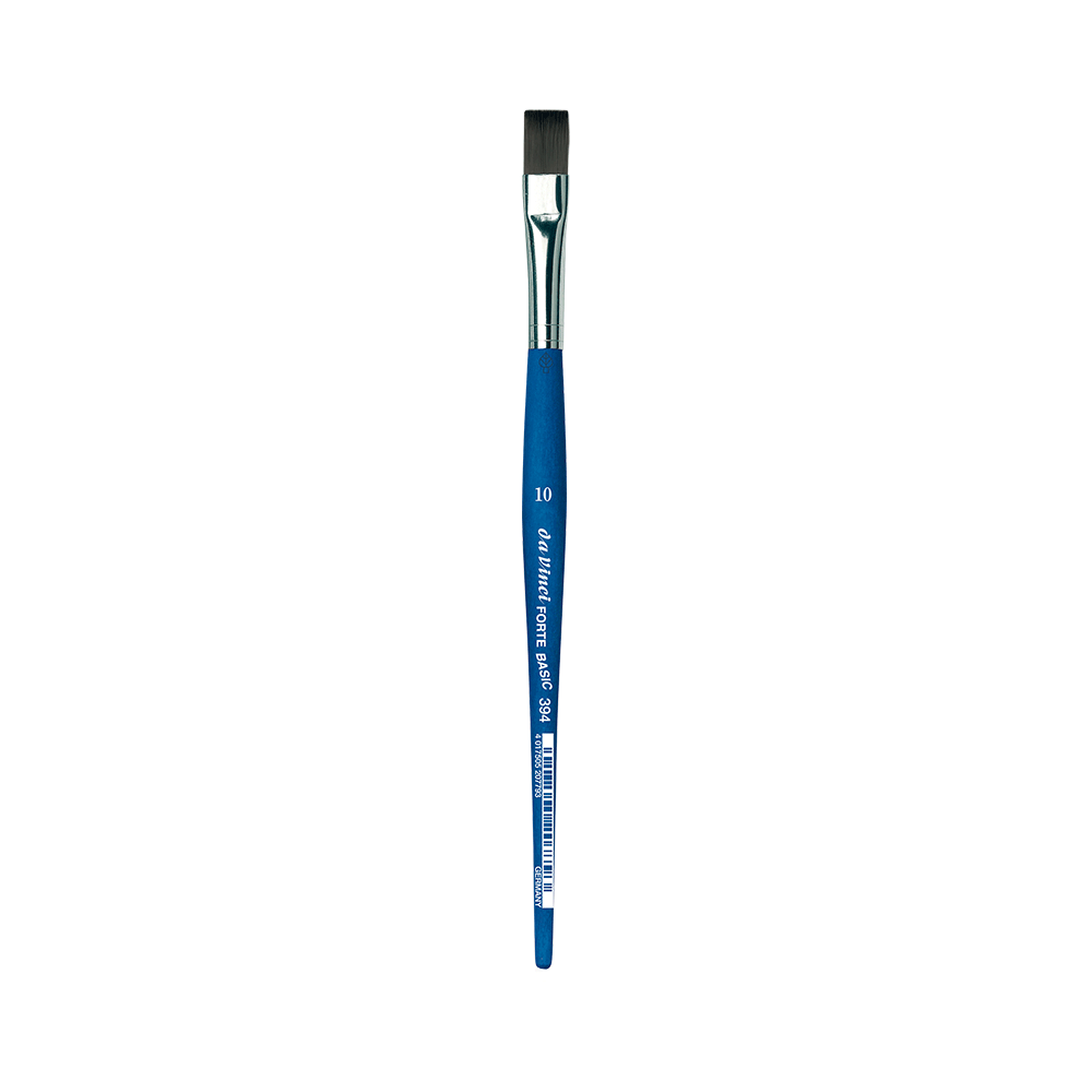 Flat, synthetic bristles, Forte Basic, series 394 brush - Da Vinci - 10