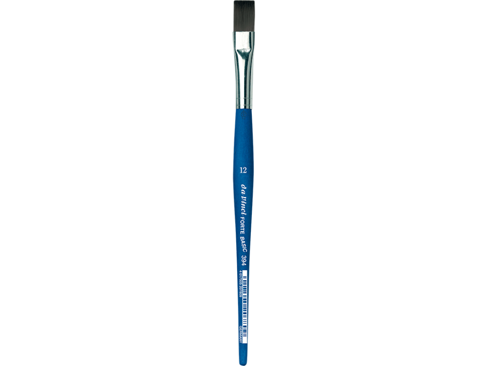 Flat, synthetic bristles, Forte Basic, series 394 brush - Da Vinci - 12